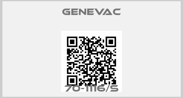 GENEVAC-70-1116/S