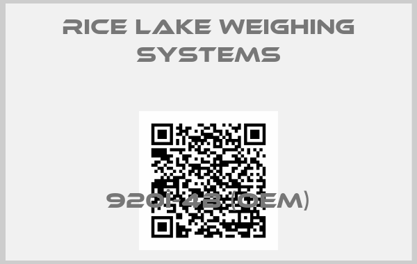 RICE LAKE WEIGHING SYSTEMS-920İ-4B (OEM)