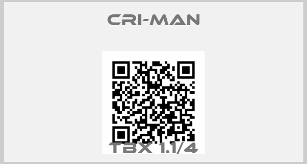 CRI-MAN-TBX 1.1/4