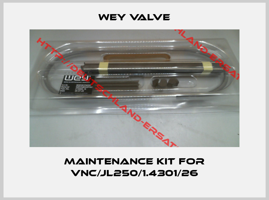 Wey Valve-maintenance kit for VNC/JL250/1.4301/26