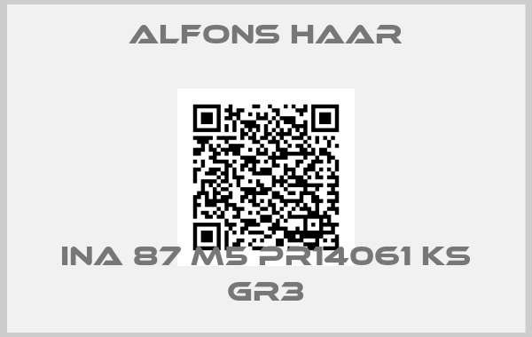 ALFONS HAAR-INA 87 M5 PR14061 KS GR3