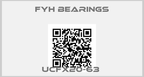 FYH Bearings-UCFX20-63 