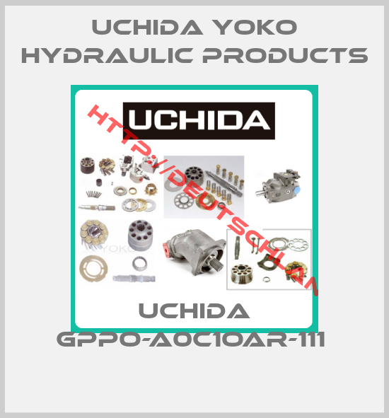 Uchida Yoko Hydraulic Products-UCHIDA GPPO-A0C1OAR-111 