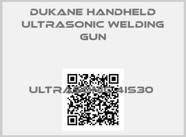 Dukane Handheld ultrasonic welding gun-ULTRASONIC 4IS30 