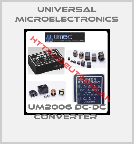 Universal Microelectronics-UM2006 DC-DC CONVERTER 