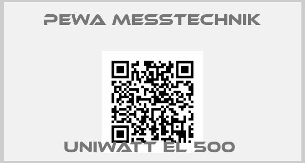 PEWA Messtechnik-UNIWATT EL 500 