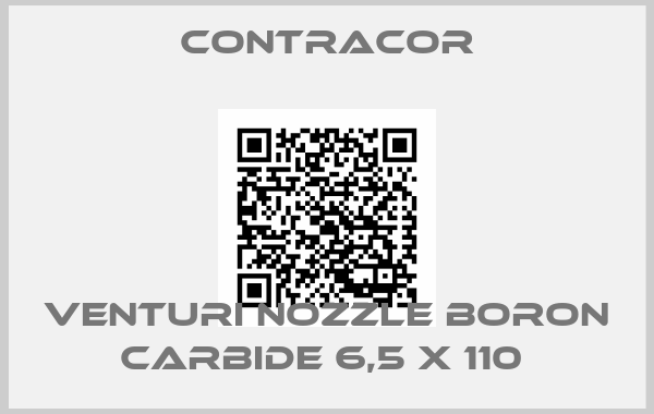 Contracor-VENTURI NOZZLE BORON CARBIDE 6,5 X 110 