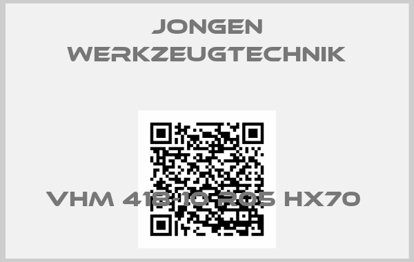 Jongen Werkzeugtechnik-VHM 418-10 R05 HX70 