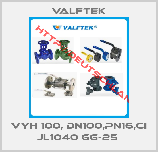 Valftek-VYH 100, DN100,PN16,CI JL1040 GG-25 