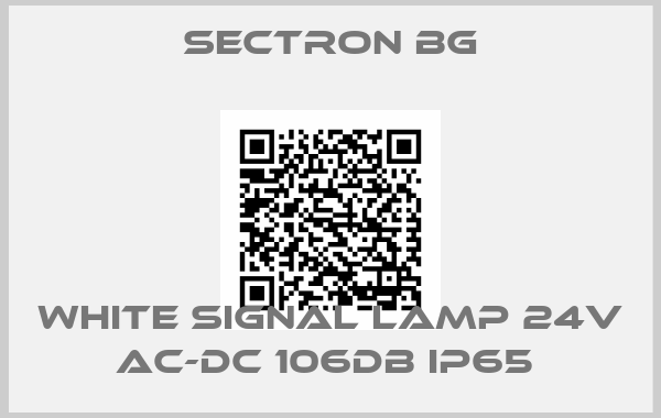 Sectron BG-WHITE SIGNAL LAMP 24V AC-DC 106DB IP65 