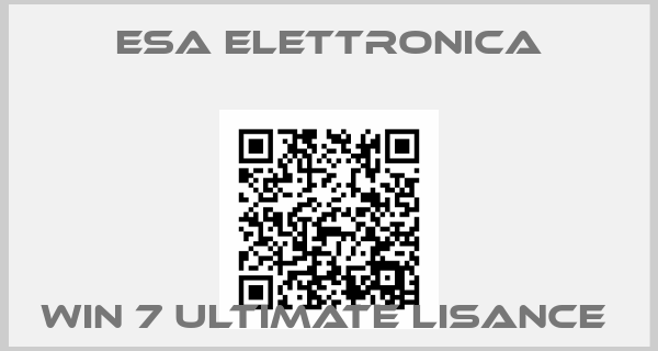 ESA elettronica-WIN 7 ULTIMATE LISANCE 