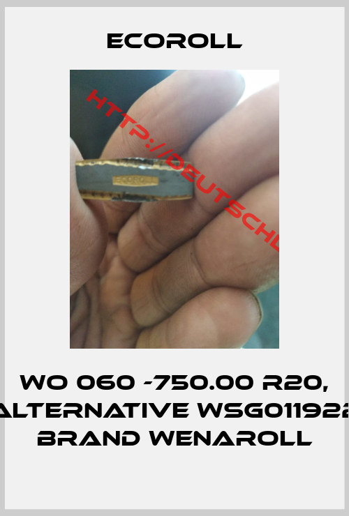 Ecoroll-WO 060 -750.00 R20, alternative WSG011922 brand Wenaroll
