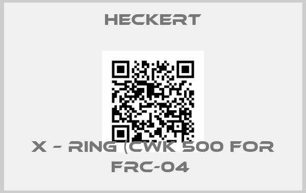 Heckert-X – RING (CWK 500 FOR FRC-04 
