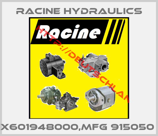 Racine Hydraulics-X601948000,MFG 915050 