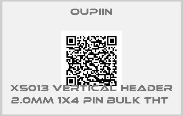 Oupiin-XS013 VERTICAL HEADER 2.0MM 1X4 PIN BULK THT 