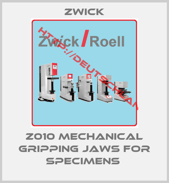 Zwick-Z010 MECHANICAL GRIPPING JAWS FOR SPECIMENS 