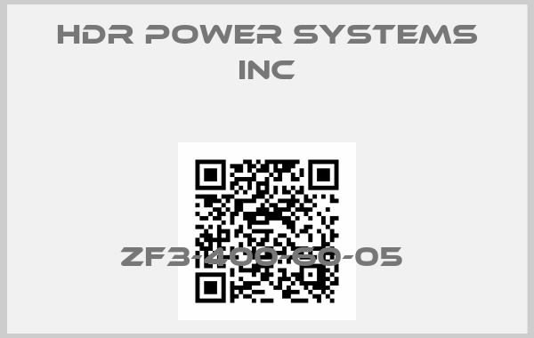 Hdr Power Systems Inc-ZF3-400-60-05 