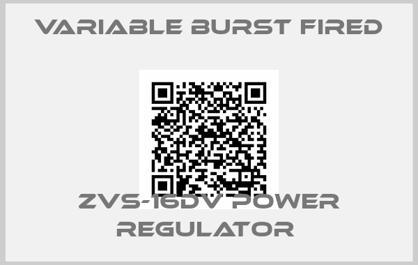 variable burst fired-ZVS-16DV POWER REGULATOR 