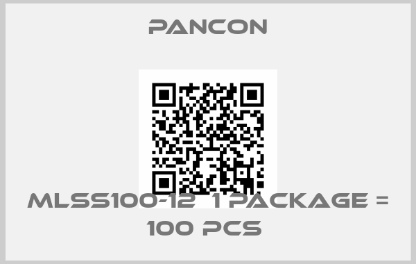 Pancon-MLSS100-12  1 package = 100 pcs 