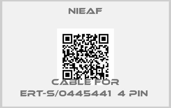 Nieaf-cable for ERT-S/0445441  4 pin 