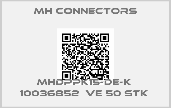 MH Connectors-MHDPPK15-DE-K  10036852  VE 50 Stk 