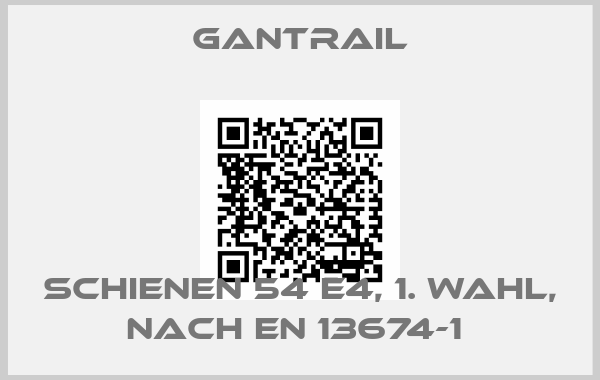 Gantrail-Schienen 54 E4, 1. Wahl, nach EN 13674-1 