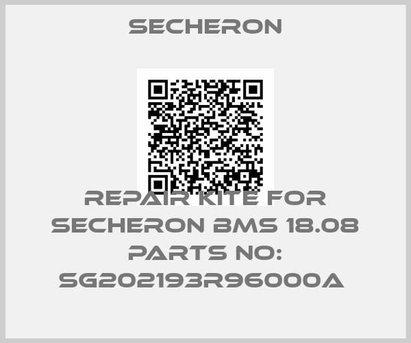 Secheron-REPAIR KITE FOR SECHERON BMS 18.08 PARTS NO: SG202193R96000A 