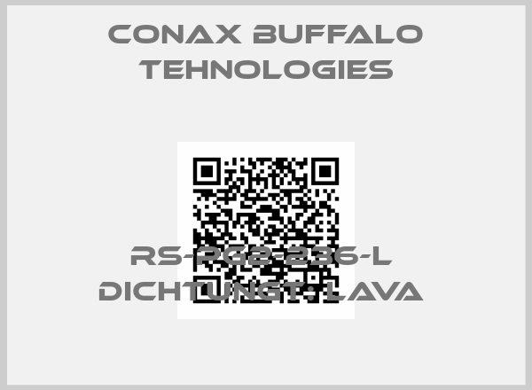 Conax Buffalo Tehnologies-RS-PG2-236-L  Dichtungt: Lava 