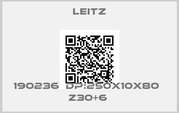 Leitz-190236  DP:250x10x80   Z30+6 