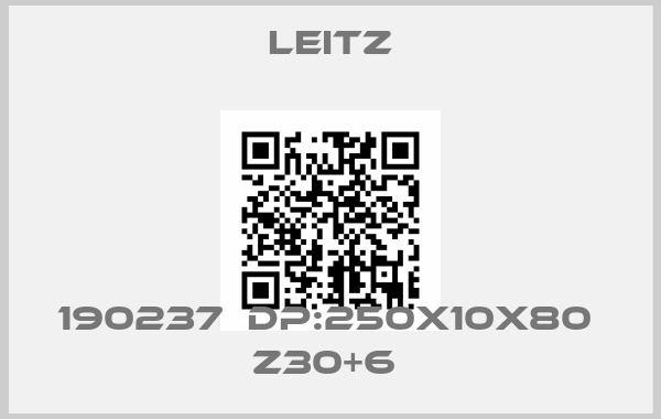 Leitz-190237  DP:250x10x80  Z30+6 