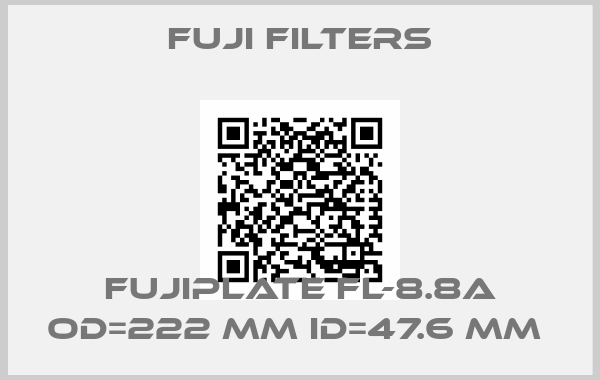 Fuji Filters-FUJIPLATE FL-8.8A OD=222 mm ID=47.6 mm 