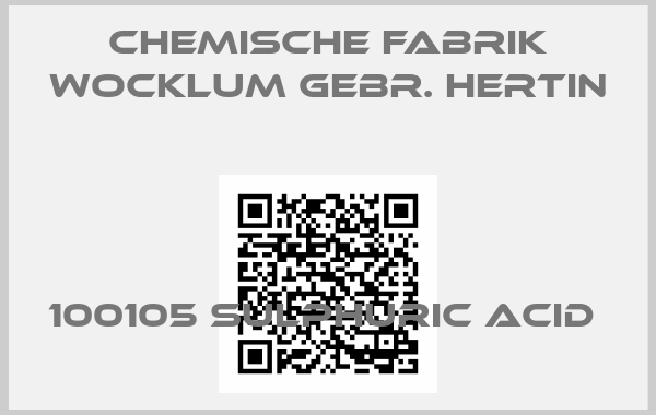 Chemische Fabrik Wocklum Gebr. Hertin-100105 SULPHURIC ACID 