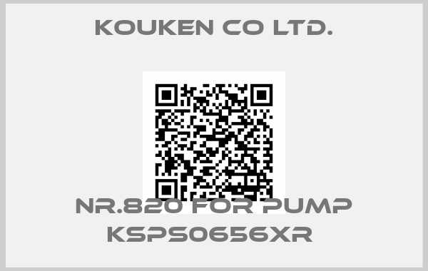 Kouken Co ltd.-Nr.820 for pump KSPS0656XR 