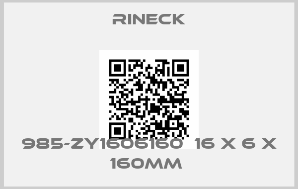 Rineck-985-ZY1606160  16 x 6 x 160mm 