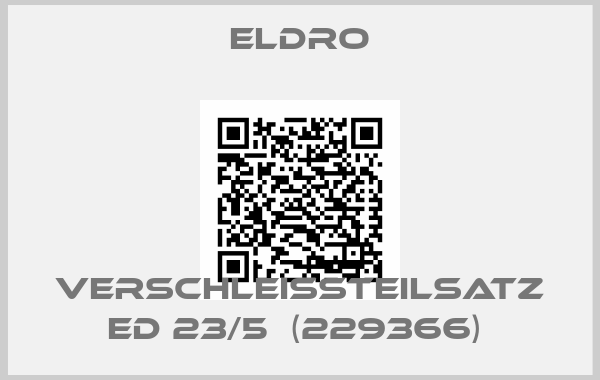Eldro-Verschleissteilsatz ED 23/5  (229366) 
