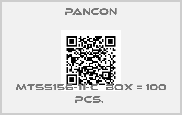 Pancon-MTSS156-11-C  Box = 100 pcs. 