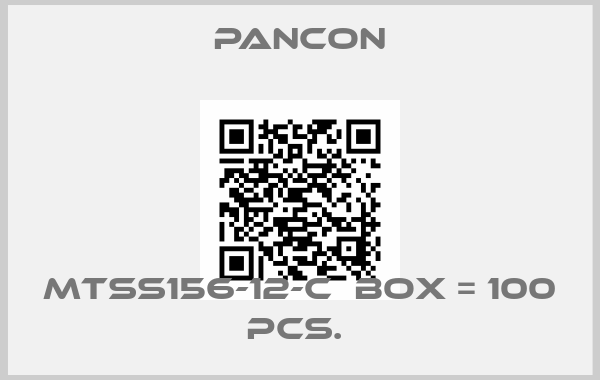 Pancon-MTSS156-12-C  Box = 100 pcs. 