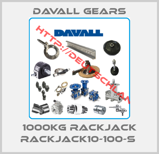Davall Gears-1000kg Rackjack RACKJACK10-100-S 