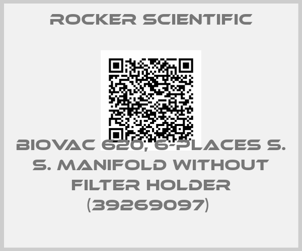 Rocker Scientific-BioVac 620, 6-places S. S. Manifold without filter holder (39269097) 