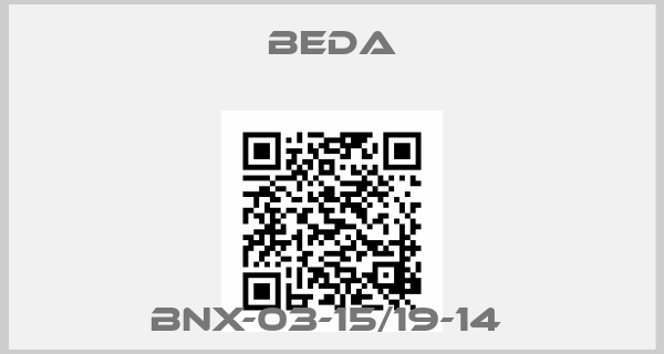 BEDA-BNX-03-15/19-14 