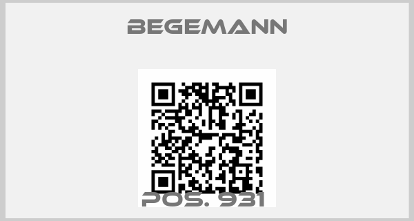 BEGEMANN-POS. 931 