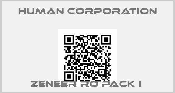 Human Corporation-ZENEER RO PACK I 