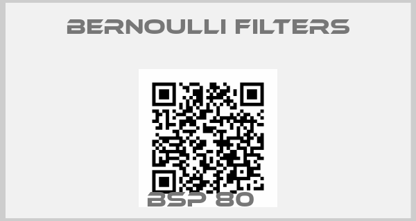 Bernoulli Filters-BSP 80  