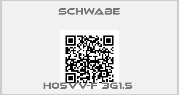 Schwabe-H05VV-F 3G1.5 
