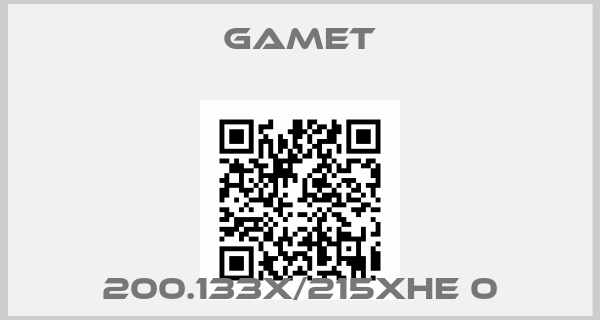 Gamet-200.133X/215XHE 0