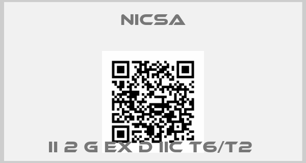 Nicsa-II 2 G Ex d IIC T6/T2 