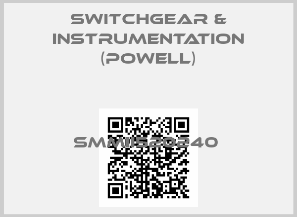 SWITCHGEAR & INSTRUMENTATION (Powell)-SMMII520240 