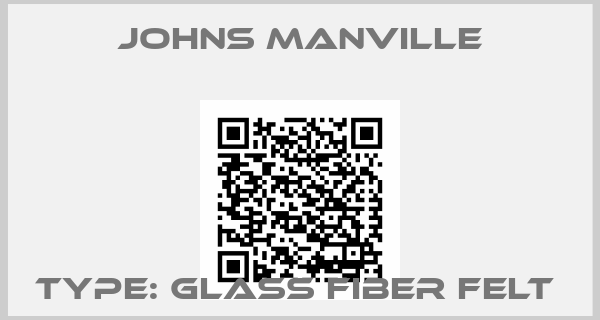 Johns Manville-Type: Glass fiber felt 