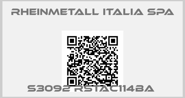 RHEINMETALL ITALIA SPA-S3092 RSTAC114BA 