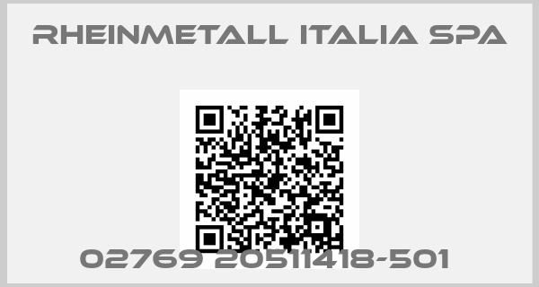 RHEINMETALL ITALIA SPA-02769 20511418-501 